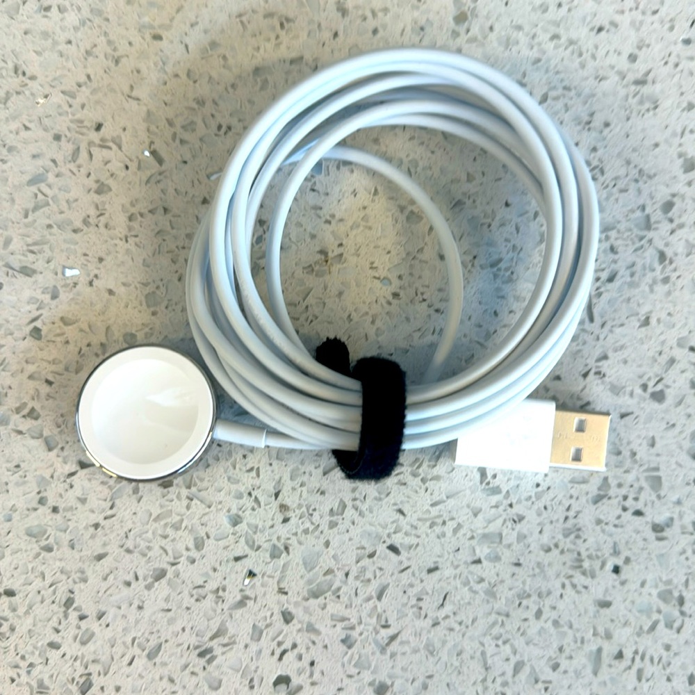 Apple magnetic watch charger. Works great.